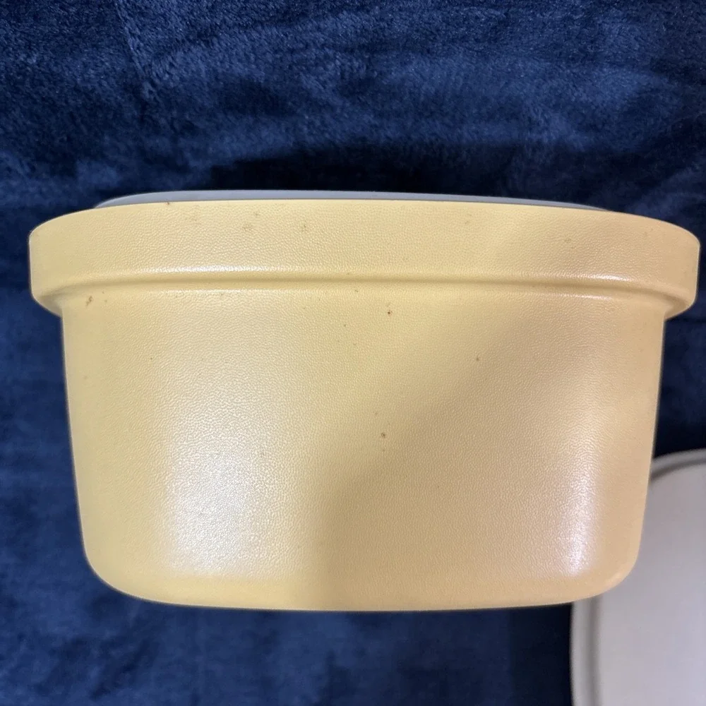 Vintage Tupperware Steam N Store Steamer 888-10 Strainer w/ Lid Harvest Gold